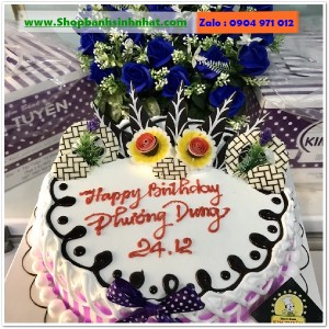 Combo Bánh Kem & Hoa Tươi - MM117
